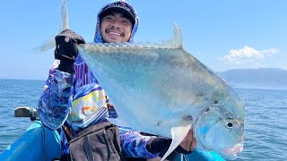 DIAMOND TREVALLY 9KG UP🎣🔥❗HEAVY ARM 5000 MENJERIT🔥🔥🤙🏻 #diamondtrevally #babon #lautselatan #fishing