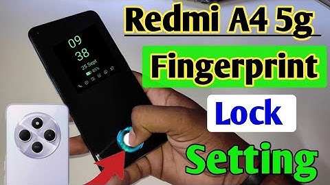 Redmi A4 5G fingerprint sensor | Redmi A4 in display fingerprint lock,Redmi A4 display fingerprint