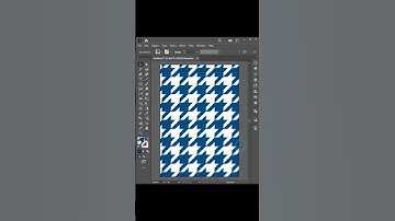 Create a seamless houndstooth pattern in adobe illustrator #illustrator #design #shorts #tutorial
