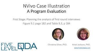 Using NVivo for a programme evaluation, part 1 | Qualitative Data Analysis Services
