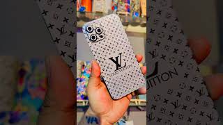 LV Embossed Grey Black Skin for iPhone 12 Pro Max | Premium Luxury Wrap Design