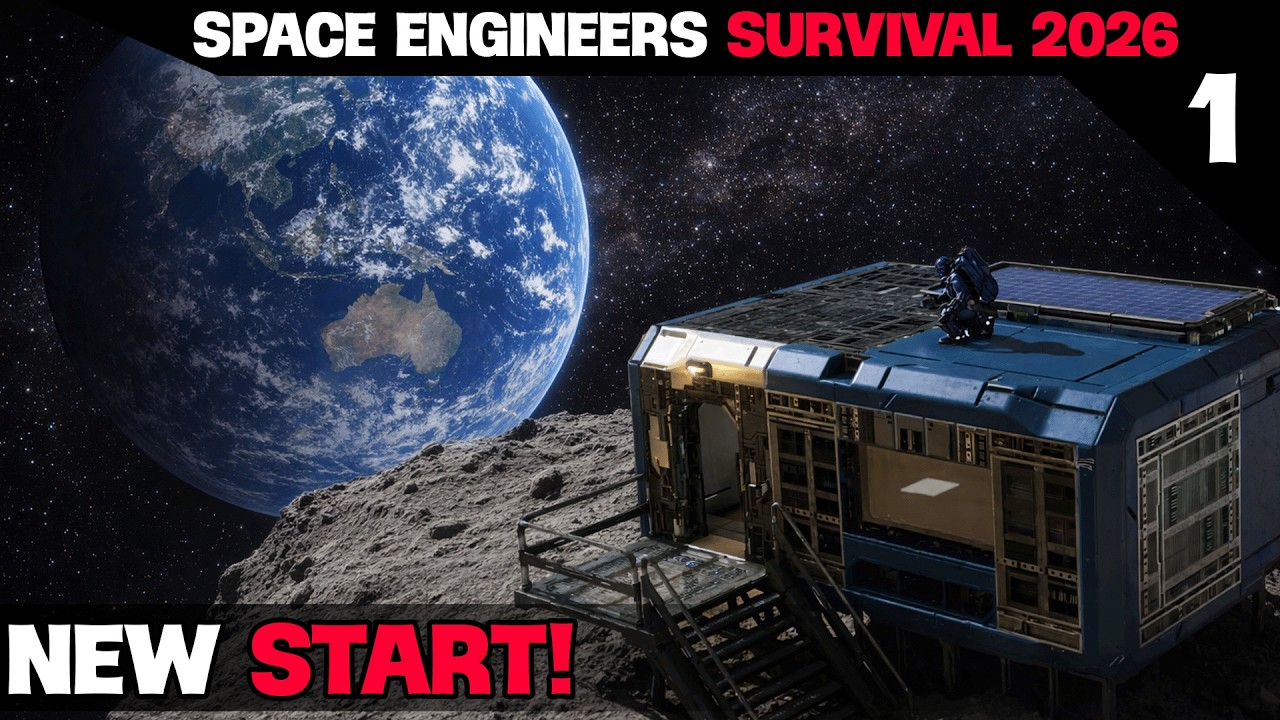 Space Engineers Survival (EP1) | A Harder Space Start [2026] - YouTube