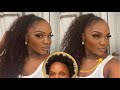 EASY HAIRSTYLE FOR SHORT TYPE 4 NATURAL HAIR With a V-Part Wig | Nadula Hair