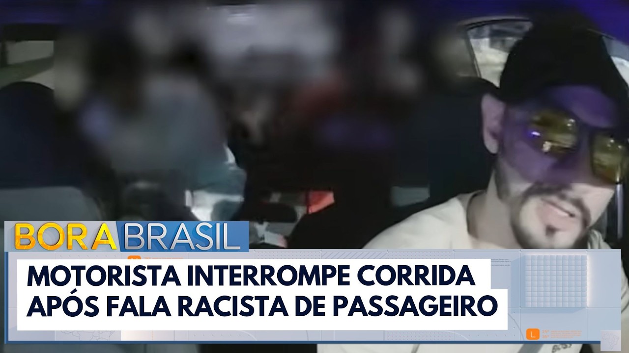Motorista  interrompe corrida após fala racista de passageiro