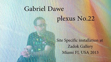Gabriel Dawe Installation at Zadok Gallery