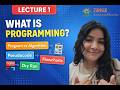 ZDX 1.0 | DSA(JAVA) | Lecture 1: What is Programming? Algorithms, Flowcharts & Pseudocode Explained🔥