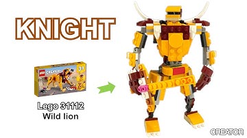 LEGO MOC / LEGO CREATOR 31112 Alternative Build Tutorial – KNIGHT MECH / 레고 31112 제품으로 기사 로봇 조립하기