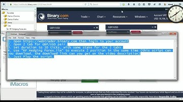 Simple Trading Strategy in Binary Option Trading System with Robot RF Hedging Forex Script
