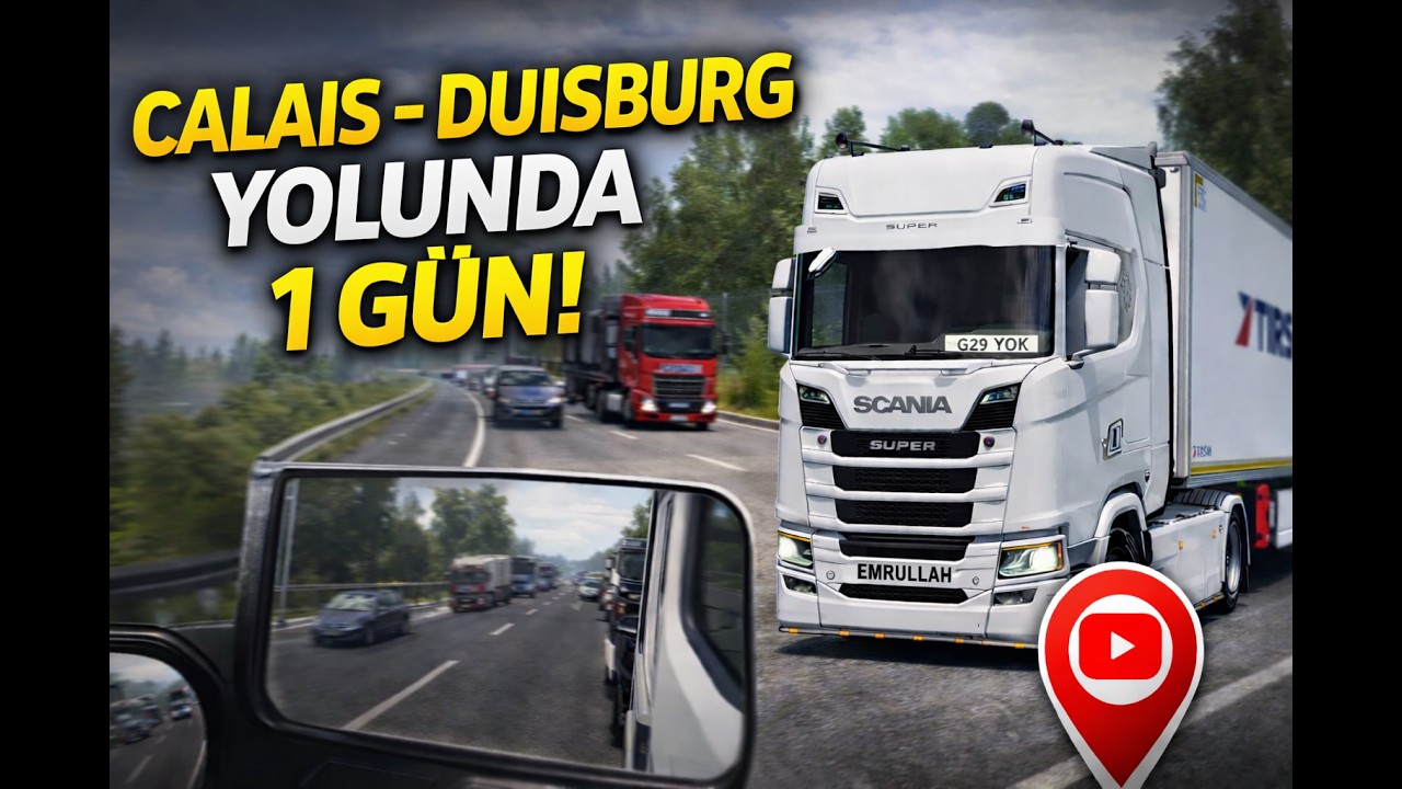 (CALAİS-DUİSBOURG) SCANİA 770S V8 (KURT EGZOZ) ETS2 1.58