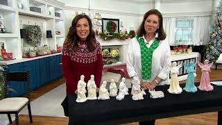 9-Piece Ceramic Nativity Set by Valerie on QVC