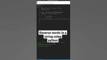 Reverse words in a string using python #pythonprogramming #python #pythontutorial #programmingmonk