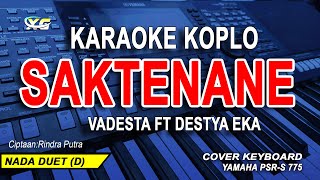 Karaoke Saktenane Koplo (Vadesta Ft. Destya Eka)