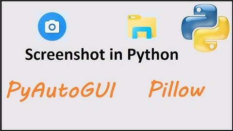 Screenshot in python using pyautogui and pillow module