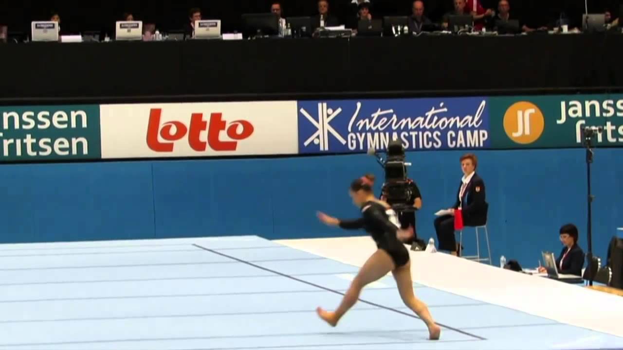 Canadian Gymnast Lands Difficult Move YouTube