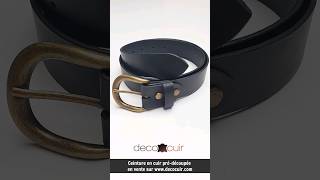 Kit DIY - Ceinture en cuir sans couture. En vente sur Deco Cuir !