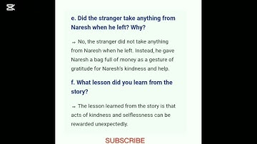 Class 8 Unit : 17 Chapter : 1 Naresh and the stranger English exercise