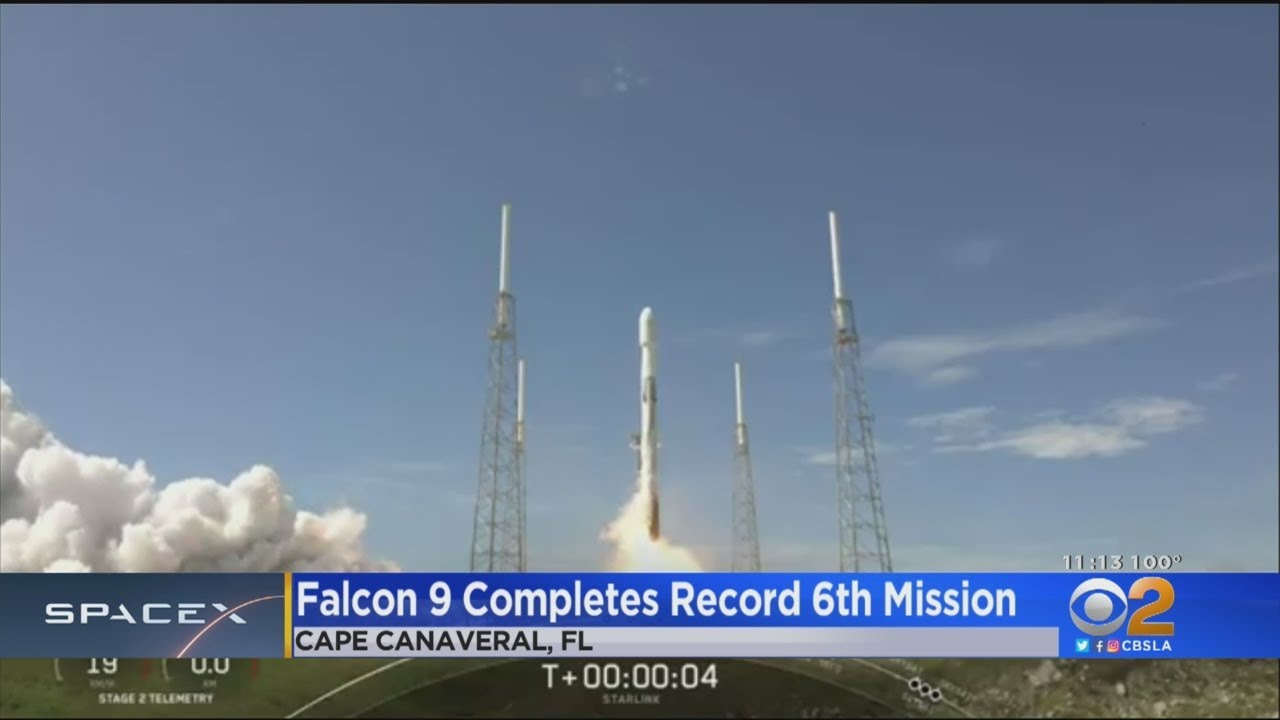 SpaceX Sets Record For Reusing Falcon 9 Rocket - YouTube