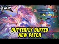 Aov  butterfly gameplay  buffed new patch  arena of valor linqunmobile rov