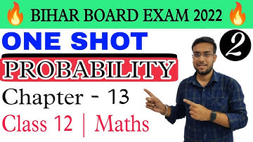 Bihar Board Class 12 maths chapter 13 Probability