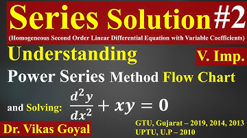 Series Solution #2 (V.Imp.) | Power Series Method | Numerical Problem |B.Tech. | B.Sc.