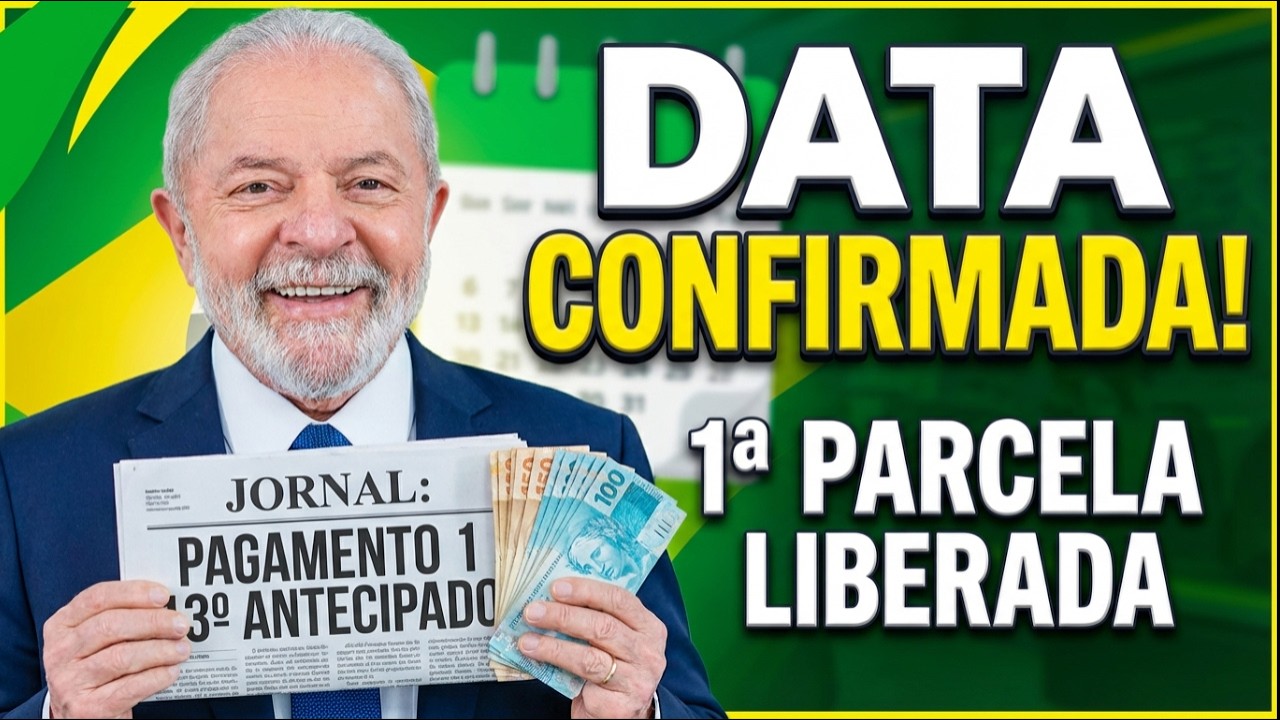 SAIU no JORNAL: DATA da 1 PARCELA de PAGAMENTO ANTECIPADO 13 salário INSS para APOSENTADOS