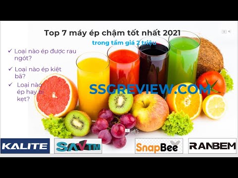 Video Máy ép chậm dưới 2 triệu nào tốt nhất 2021 - youtube