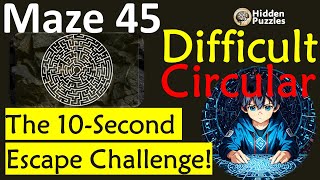 Difficult Circular mazes Maze 45 screenshot 5