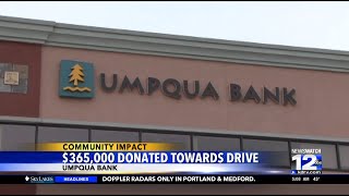 $365,000 donated towards Umpqua Bank drive