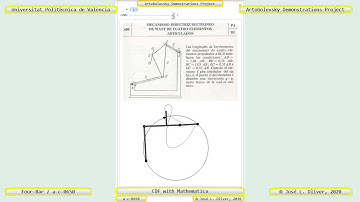 650 - WATT FOUR-BAR APPROXIMATE STRAIGHT-LINE MECHANISM – CDF - Mathematica