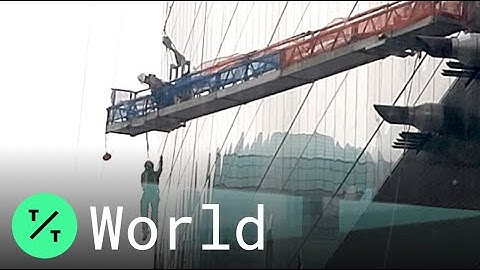 Firefighters Rescue Window Washer Left Dangling from Stantec Tower by High Winds