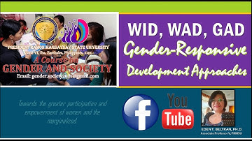 WID, WAD, GAD, Gender Responsive Development ApproachesETBeltran