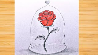 Dibujos Fáciles / Cómo Dibujar una Rosa / Tutoriales de Dibujo Fácil para Principiantes