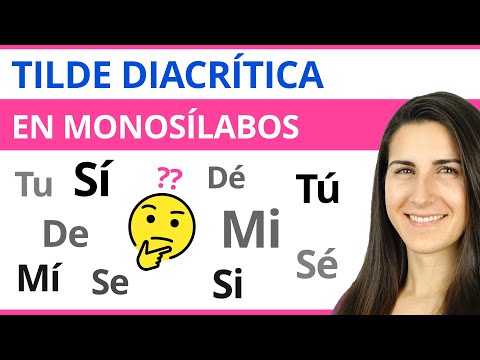 TILDE DIACRÍTICA en Monosílabos 📝