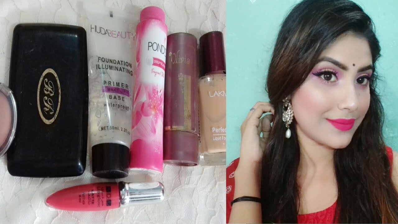 MAKEUP UNDER rs.200|affordable makeup products for beginners|wedding guest makeup