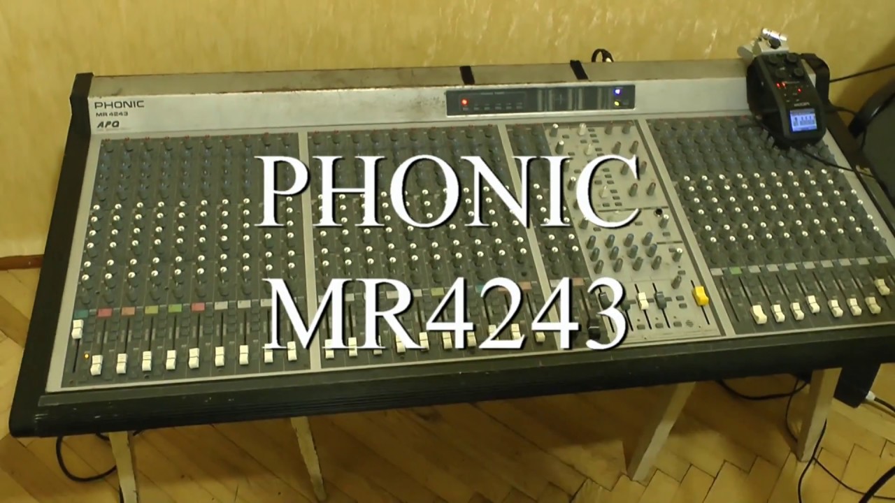 Микшерный пуль Phonic MR 4243. Тест каналов