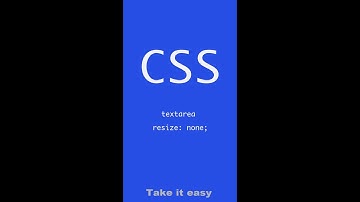 #16 textarea no resize | CSS | Frontend | Take it easy #shorts
