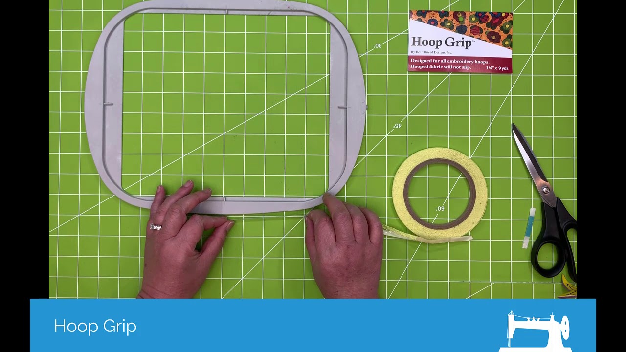 Hooping 101 Using Hoop Grip on Your Embroidery Hoops YouTube