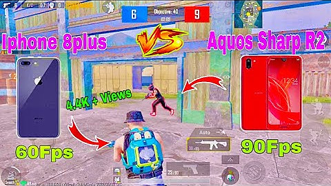 AQUOS SHARP R2 VS IPHONE 8PLUS TDM 1VS1 PUBG TEST IN 2022 90fps VS 60fps WHOES BETTER PUBG MOBILE