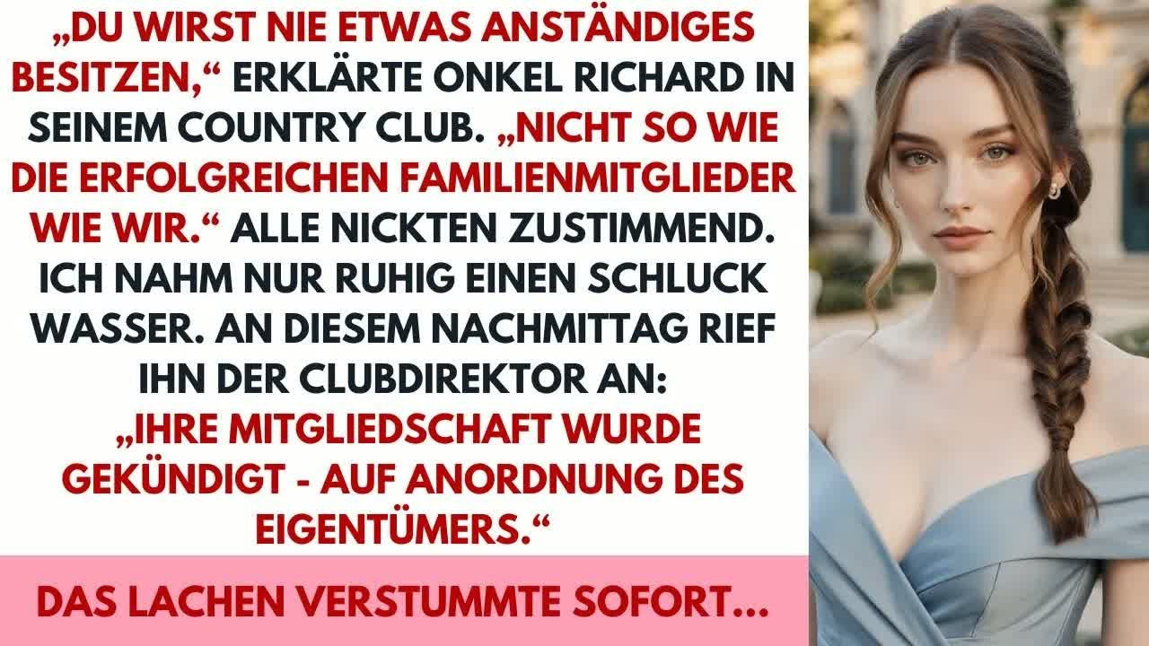 Onkel： „Du wirst nie Luxus besitzen“ — am nächsten Tag verlor er seine 15 jährige Clubkarte