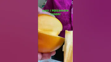 KAKI PERSIMMON FRUIT SLICING SOUNDS Shortvideo Fruit Viral Healthy Yummy Asmr Shorts 