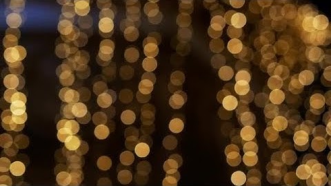 Yellow Bokeh Lights Stock Video