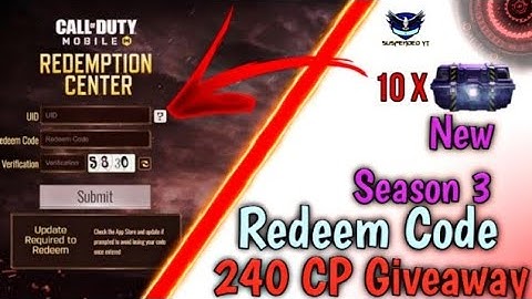 CODM Redeem Code | CODM Garena Redemption Code | CODM Redeem Codes 2021