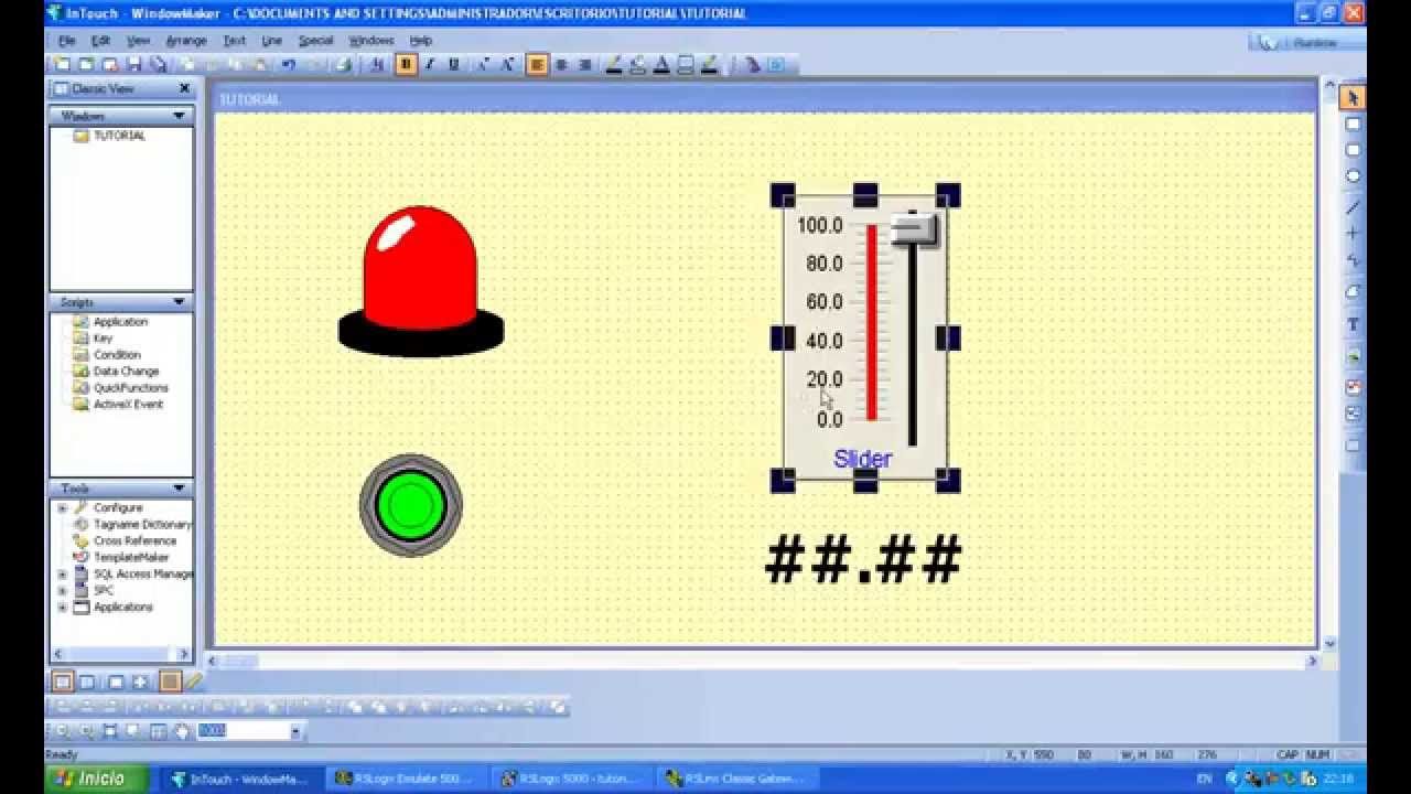 SIMULACION EMU 5000 - INTOUCH - RSLOGIX5000
