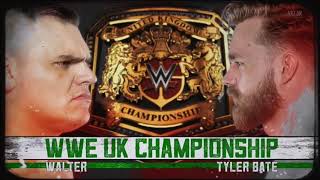 Walter Vs. Tyler Bate - Official Match Card - Nxt Takeover Cardiff 2019