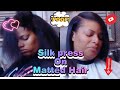 detailed silk press on natural hair!!! how to detangle matted hair!