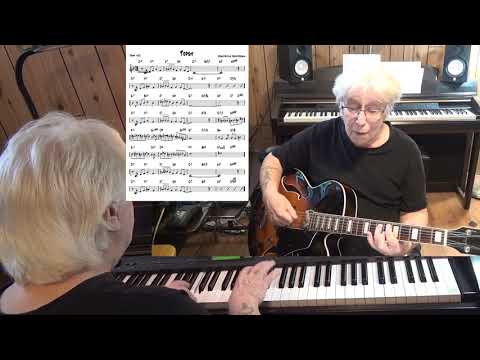 Topsy ( TvdH ) - Jazz guitar & piano cover ( E. Battle, E. Durham )