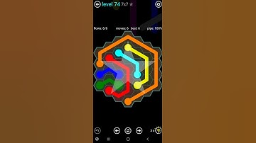 How To Solve Flow Free Hexes 7x7 Mania Level 74 Board Walk Through Solution Walkthrough