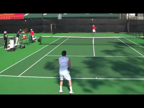 01 31 2010 Vanderbilt Vs Radford men's tennis singles 4 of