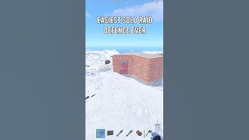 The easiest solo raid defence of my life.. #rust #rustconsole #rustshorts  #gaming #funny #snowball