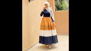 hijab with a nice dress فستان مع قماشة الاختفاء
